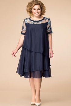 Платье Romanovich 1-1498-6 тёмно-синий 