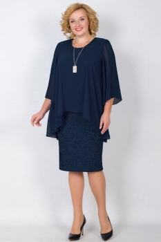 Платье Tricotex Style 10417-3 темно-синий