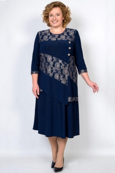 Платье Tricotex Style 1806 темно-синий