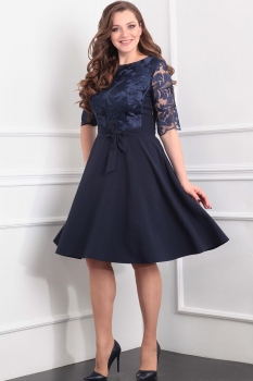 Платье Tvin 5209-1 тёмно-синий