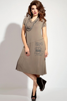 Платье Vittoria Queen 5693/1 тёмно-бежевый